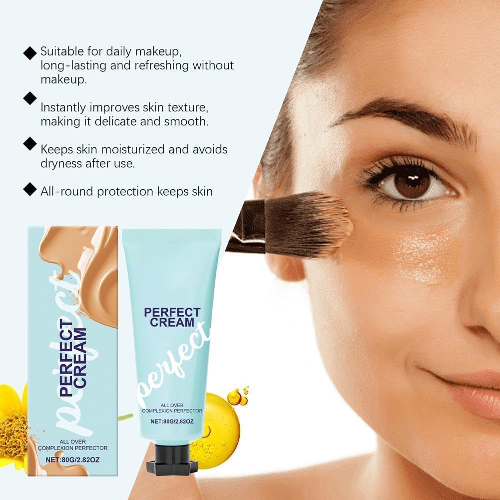 2pcs All Over Complexion Perfector, 80g Perfect CC Cream Skin Tint Body Coverage Perfector, Long-Lasting - Image 4