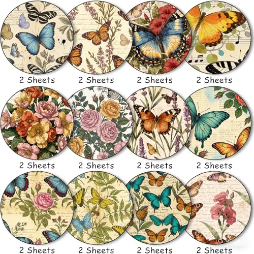 Papier scrapbooking vintage double face 30x30 cm de qualité