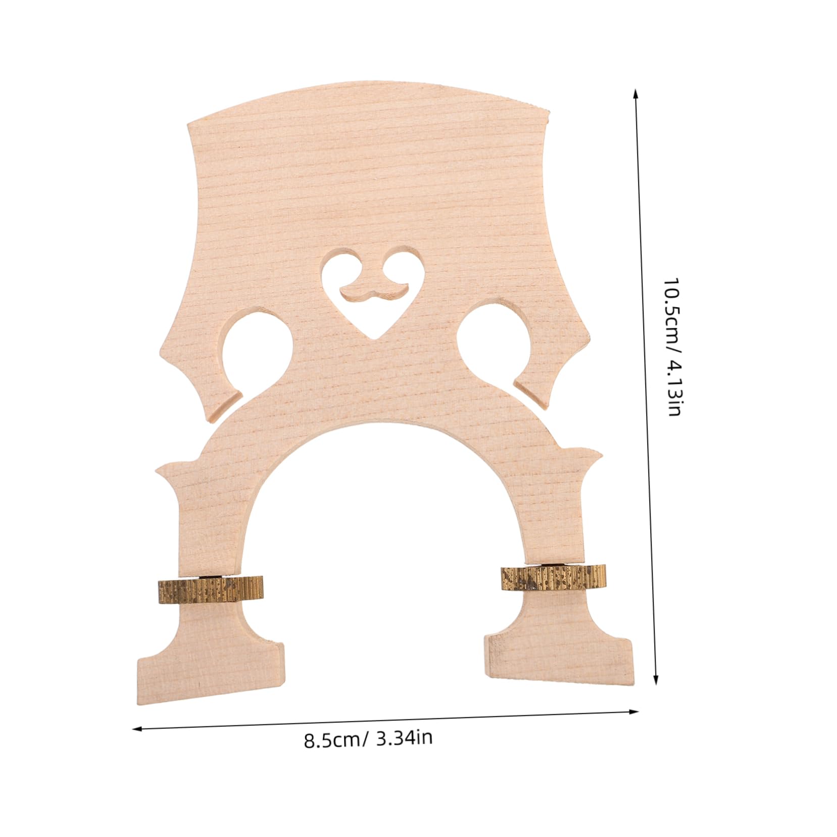 BESTonZON Cello Bridge Maple Wood Low Tall Adjustability for 3/4 Size European Cello