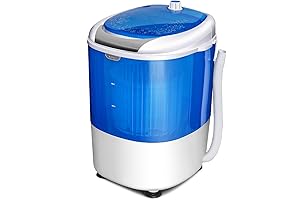 COSTWAY Bubble Hash Washing Machine 5.5 lbs Portable Laundry Washer