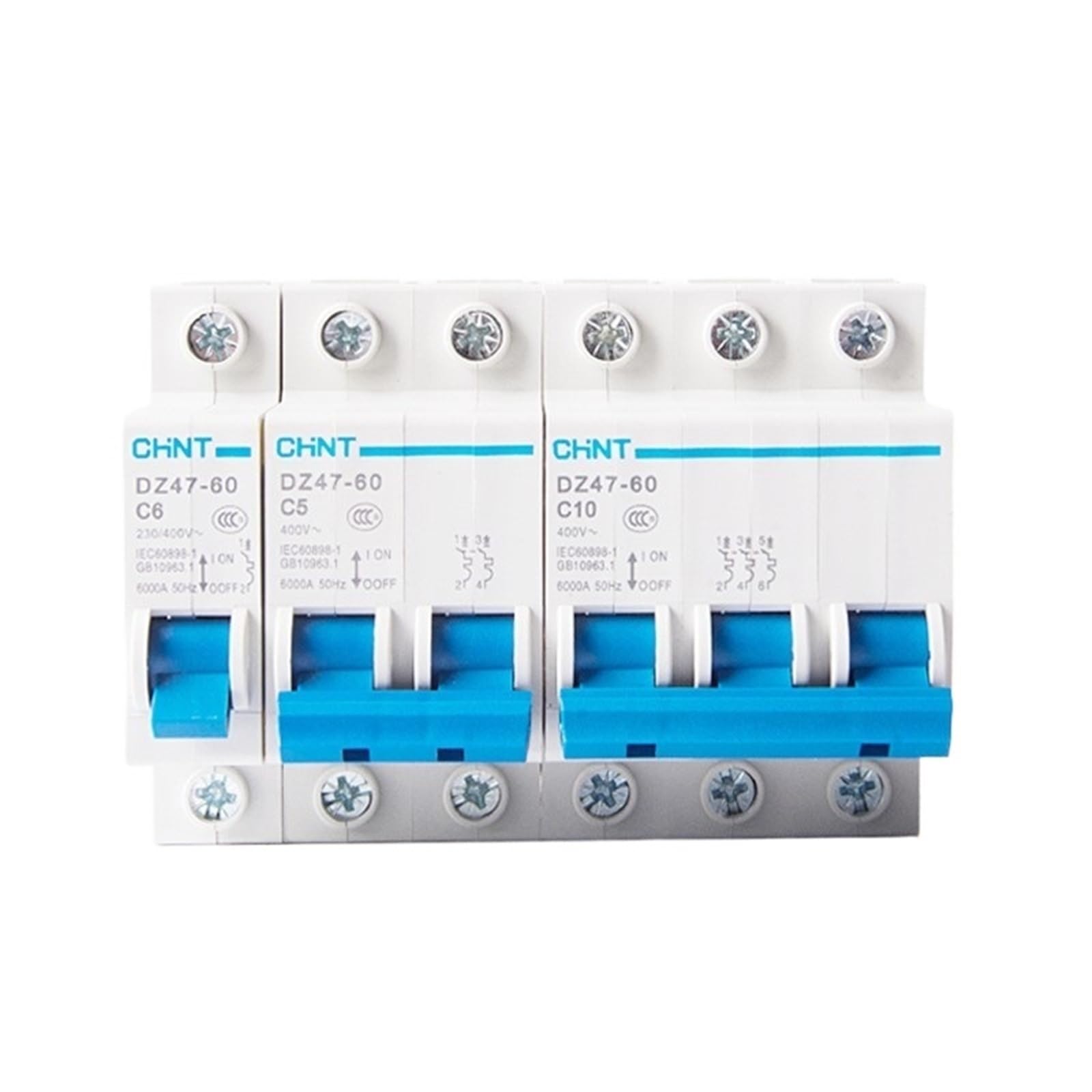 Disjoncteur monophasé DZ47-60 1P évite les pannes électriques de vos appareils Type C 100A