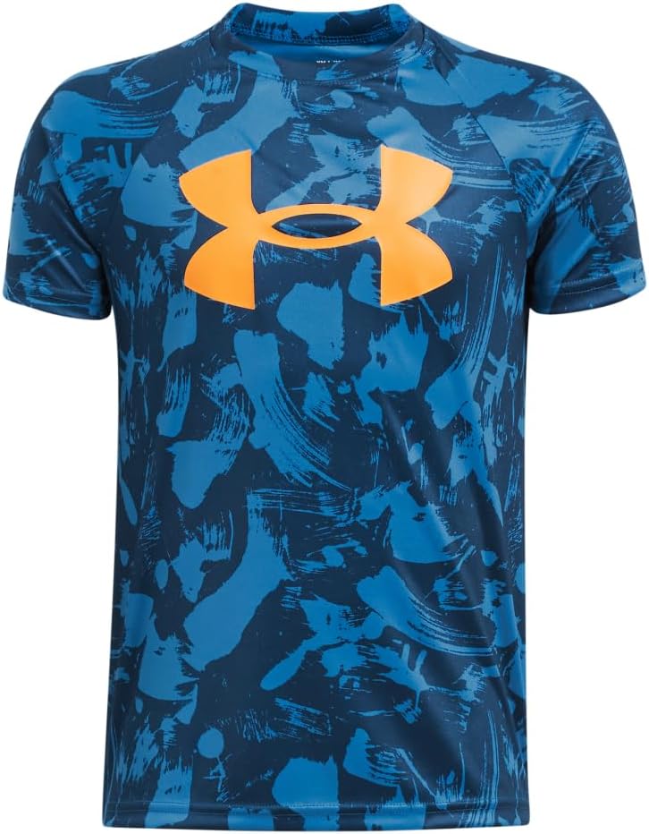 Under Armour Boys Tech Big Logo Printed Short-Sleeve T-Shirt