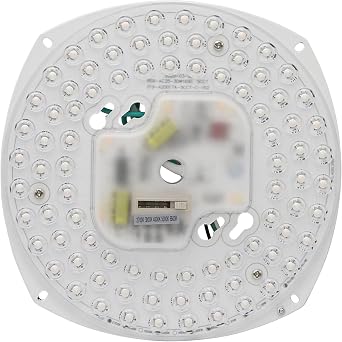 Diodesy- LED Retrofit Light Replacement Kit 6.5 Inch 25W 27K/30K/40K/50K/65K Selectable 25W 2500 Lumens Dimmable- Round Module Panel LED Light Engine for Ceiling Fan Pendant Lantern CRI80 120V