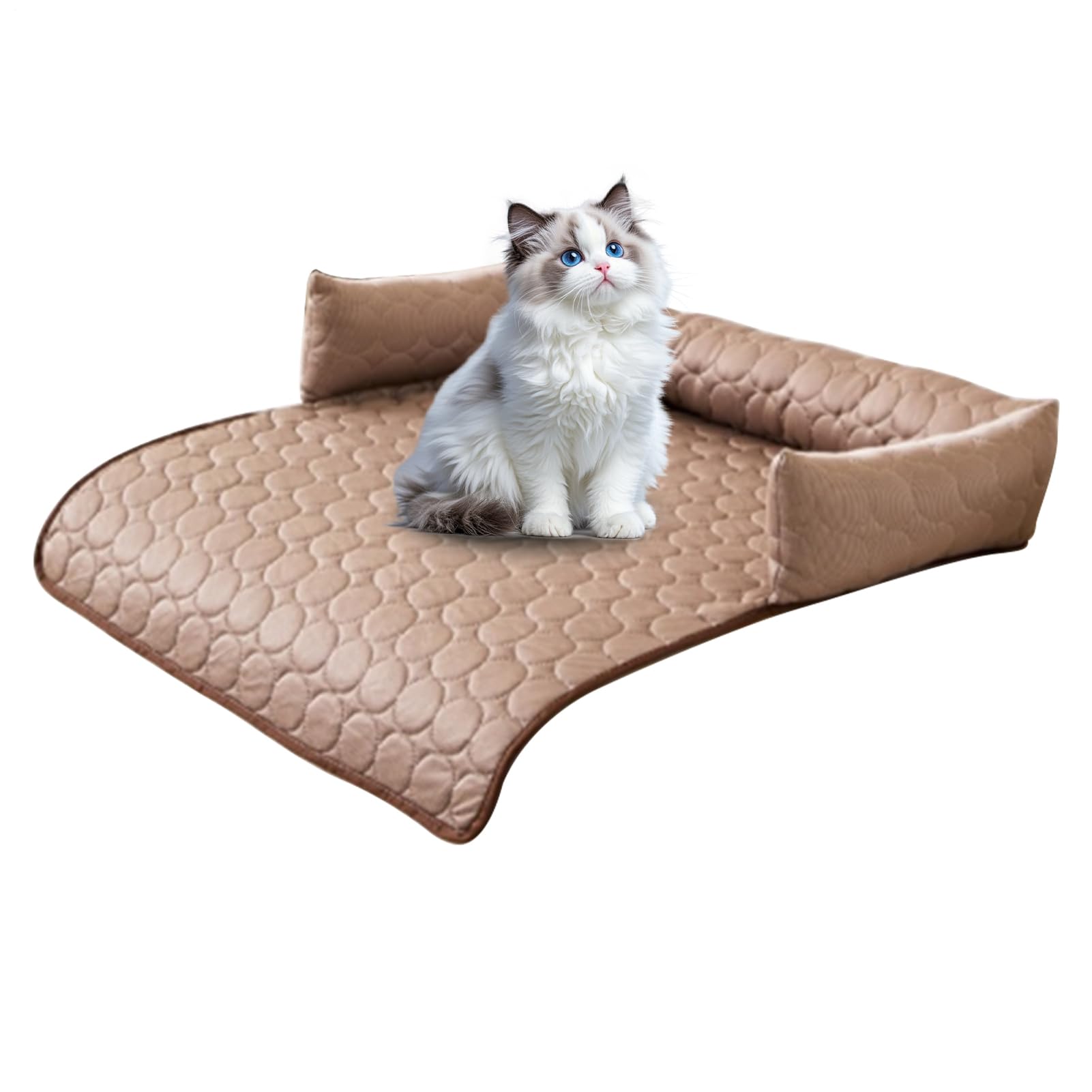 Tappetino rinfrescante per cani Antiscivolo con Coperta Comoda e | Tappetino rinfrescante con fondo antiscivolo per cani Cuscino Coperta Confortevole da Interni Cuccia Divano Auto Gabb