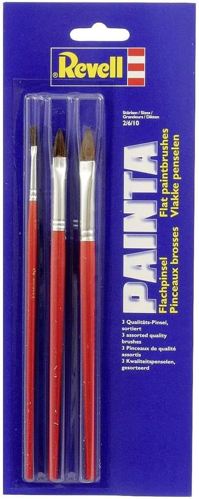 Revell Flat Model Making Brushes (Set of 3)