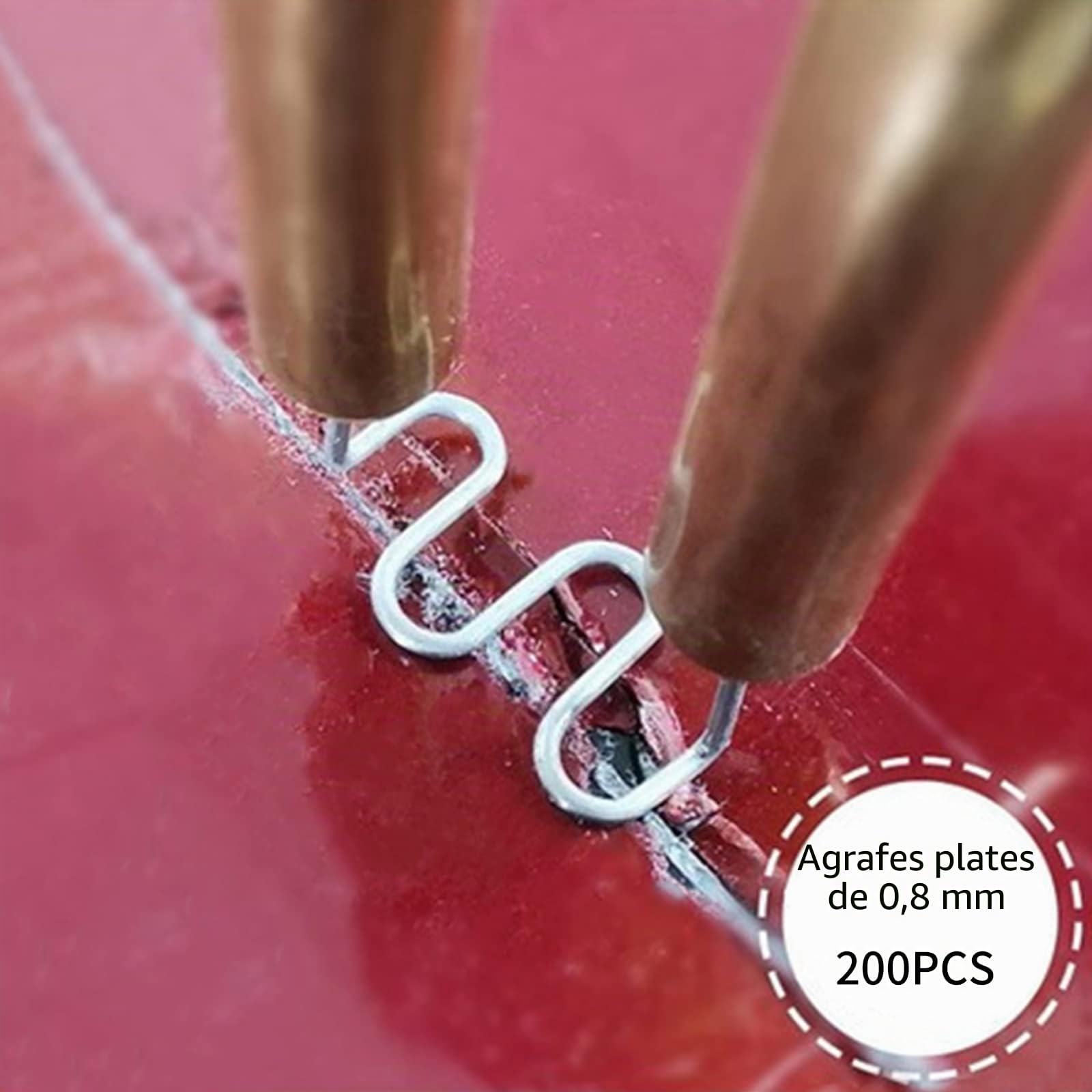 Lot de 1200 agrafes pour réparation de voiture en plastique pour pare-chocs de voiture en plastique