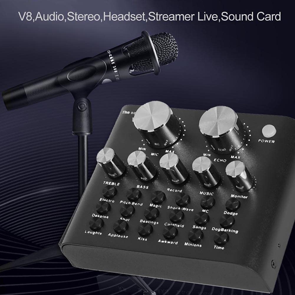 Carte Son Externe USB avec Microphone pour téléphone Portable et Interface Audio pour Ordinateur Portable