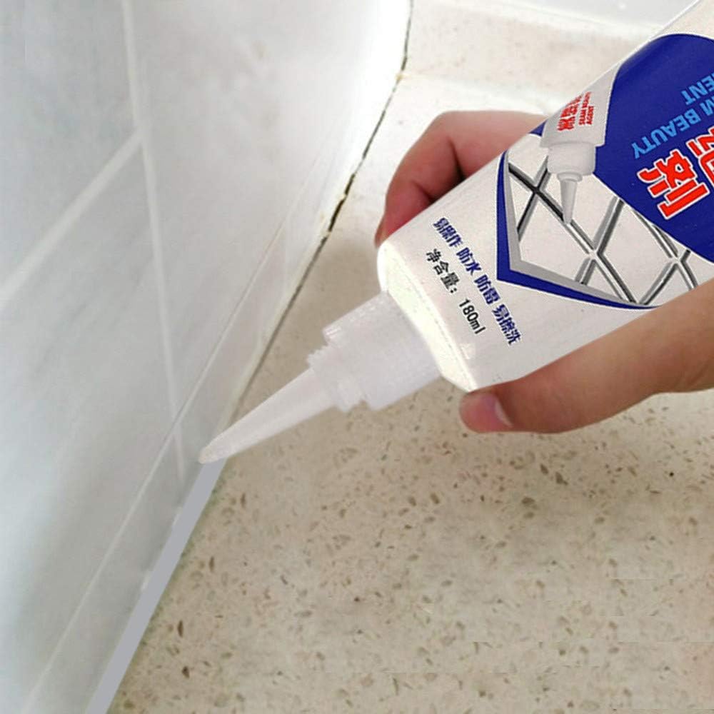 Igemy- Gap Refill Agent,Tile Refill Agent Floor Tiles Epoxy Grouts Sealant Waterproof Mouldproof Filling Agents Wall Porcelain (Gray)