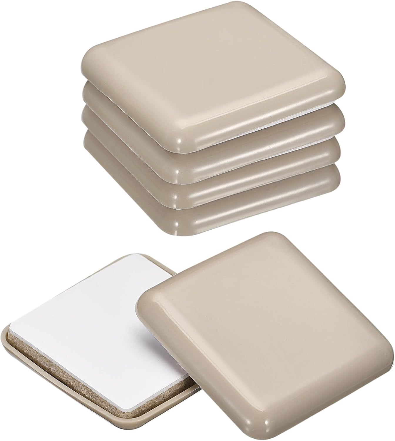 uxcell Furniture Sliders, 8Pcs 2" Plastic Selfadhesive
