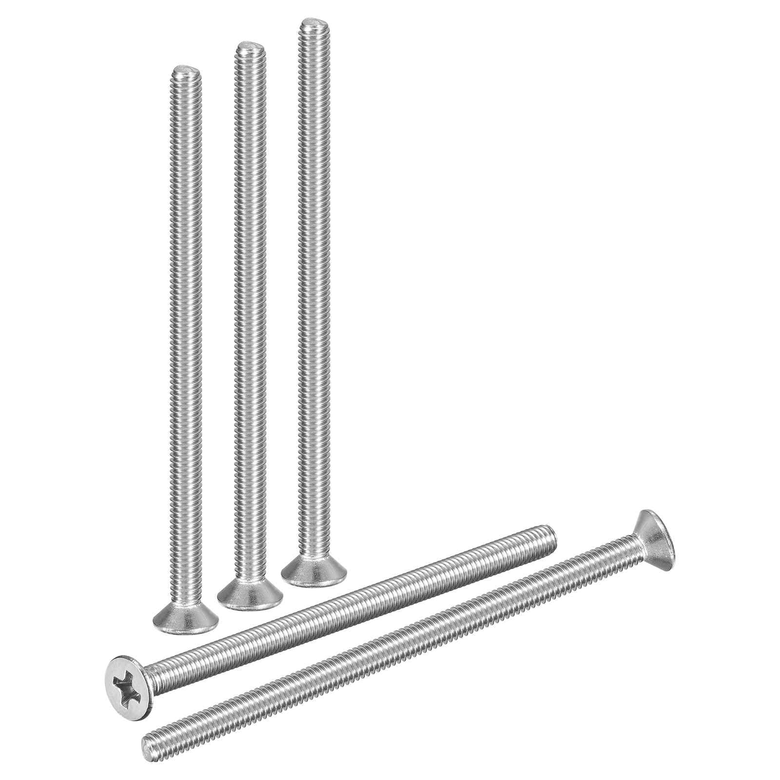 DTGN M4-0.7x70 Flat Head Countersunk Machine Screws - 15pcs - Good for Furniture and Machinery - 304 Stainless Steel Phillips Machine Screws Bolts - Silver โ image 1