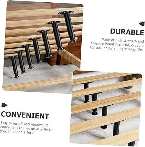 Miniatura 7 de USHOBE 12 Uds Marco de soporte de cama Soporte de centro de cama Marco de cama Soporte central de cama Camas Cama Soporte de cama Patas de soporte