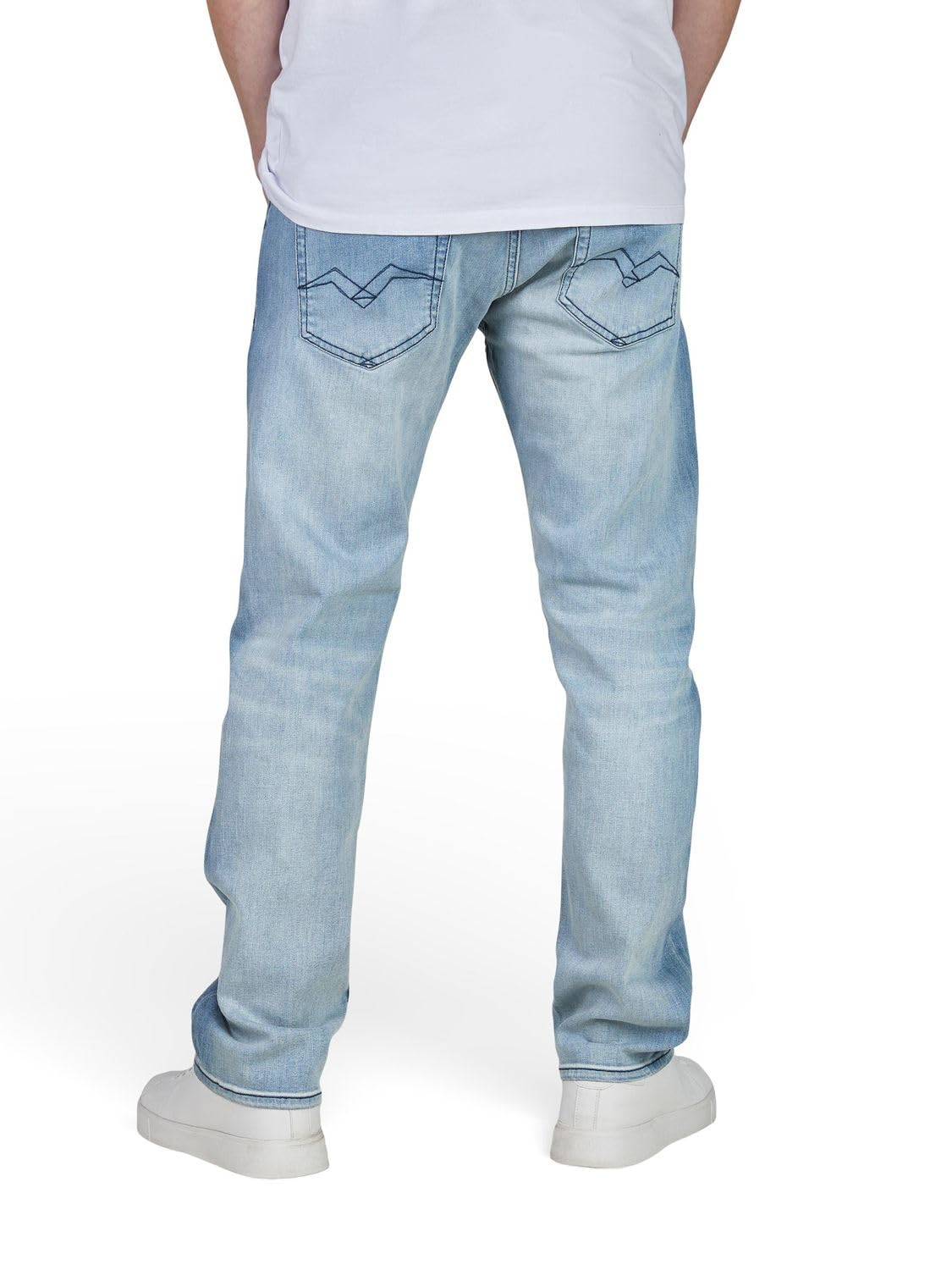Replay Jeans Herren Stretch Straight Fit Grover Jeanshose Hose Denim – Bild 2