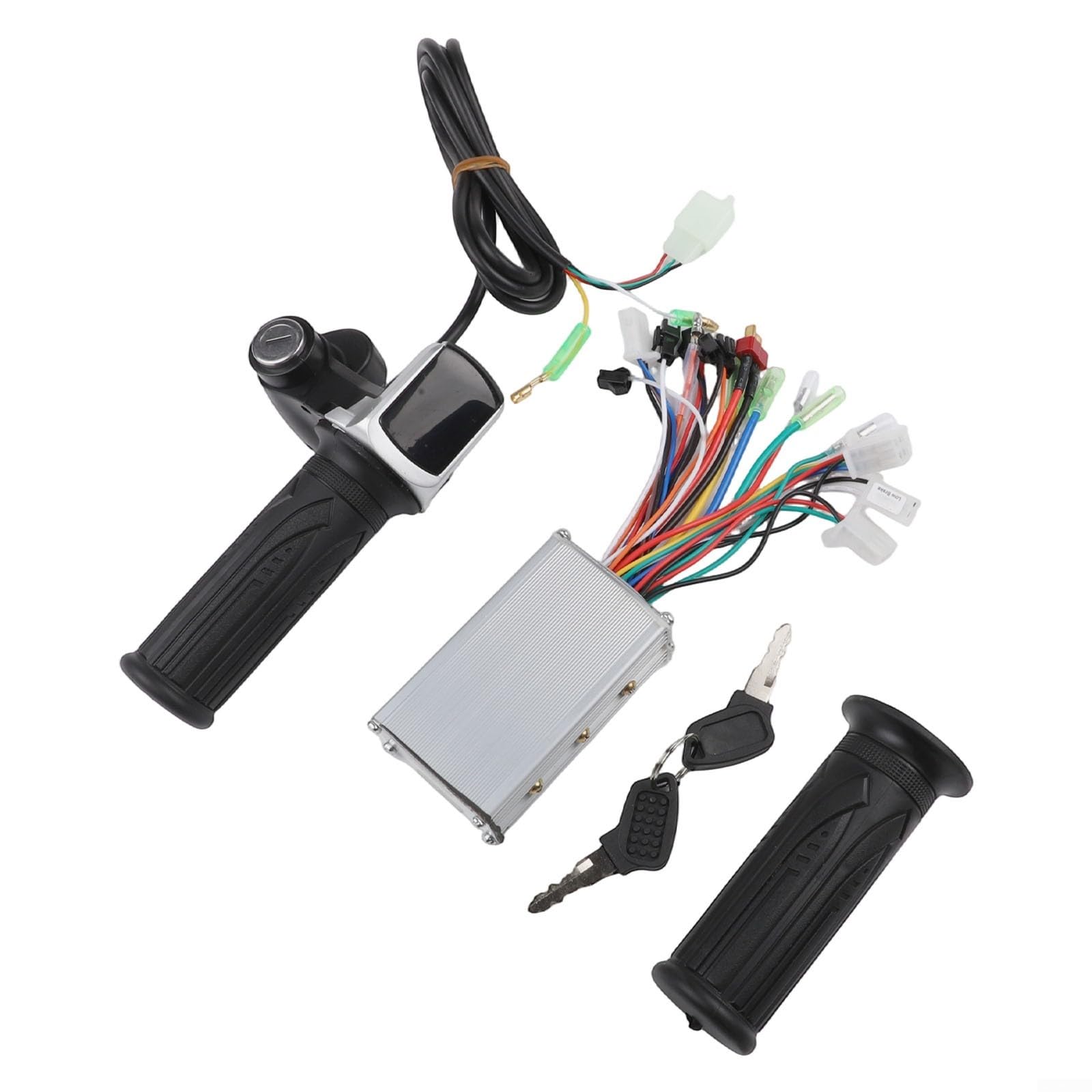 Kit de contrôleur de moteur sans balais avec affichage LCD, accélérateur pour vélo électrique 24 V, 36 V, 48 V, 250 W, système intelligent de croisière antivol