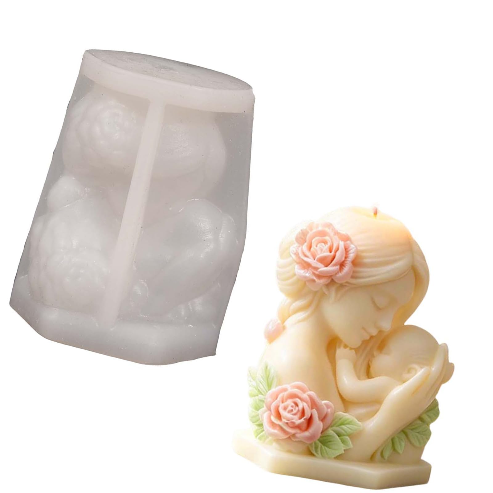 Limtula Sturdy Silicone Mothers Day Flower Bouquet for Soap Making and Craft Projects Flower Silicone