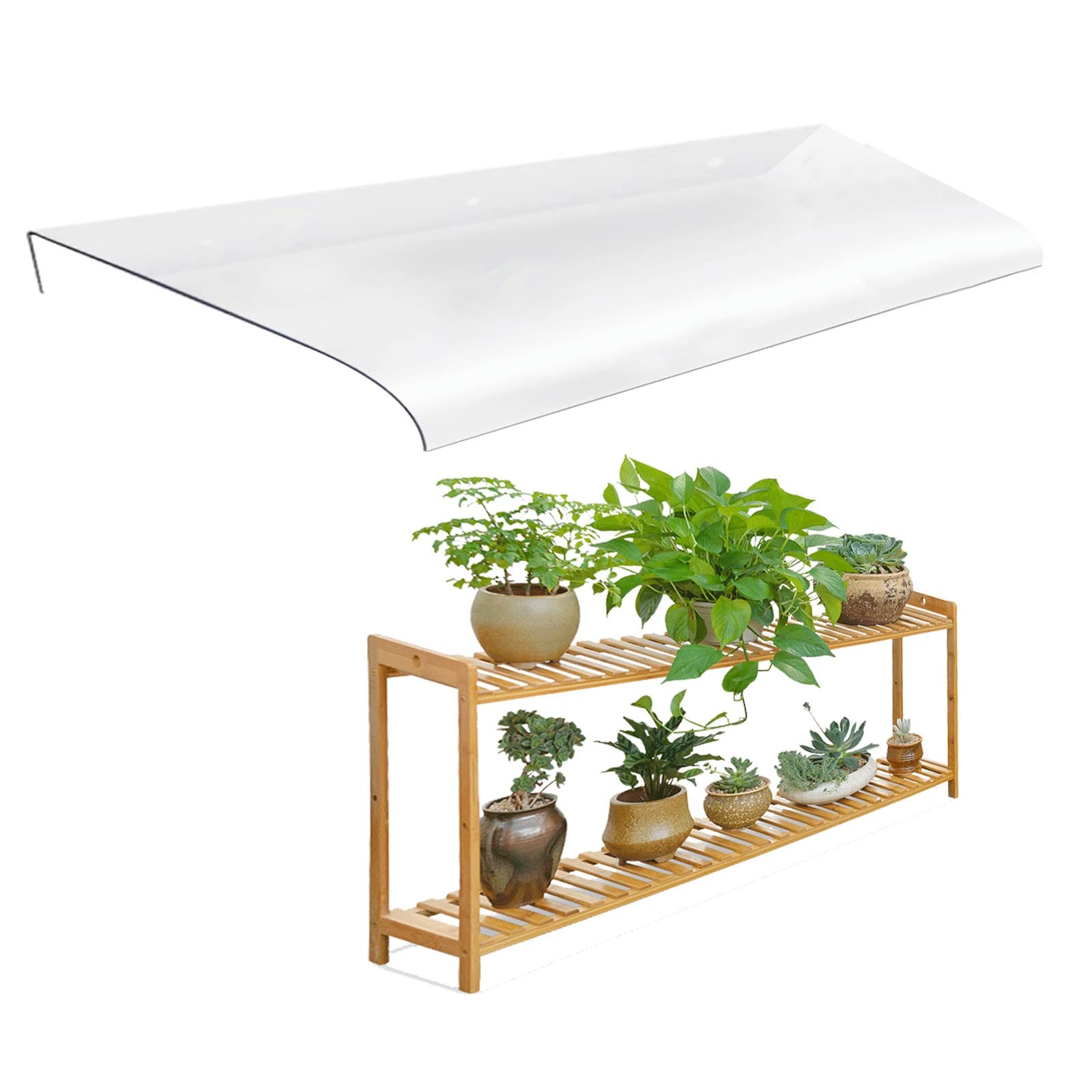 Auvent d'extérieur étanche avec protection UV pour entrée 50x80