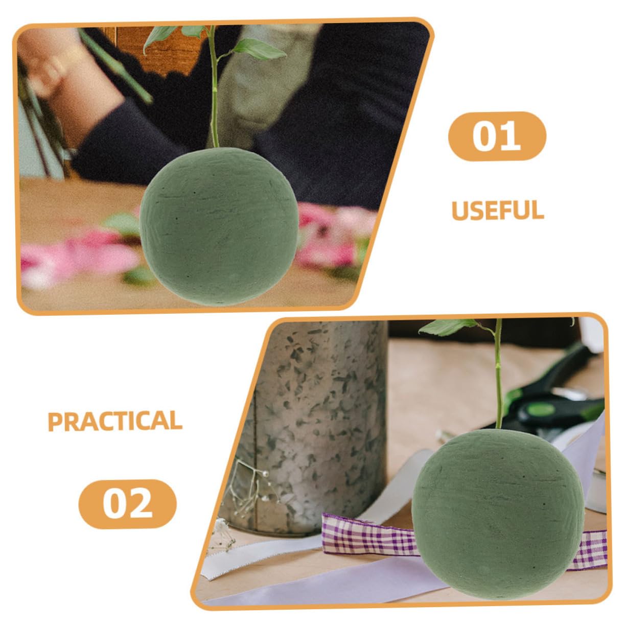 Floral Foam Base Wedding, 2 szt. Gąbki chłonnej do kompozycji kwiatowych