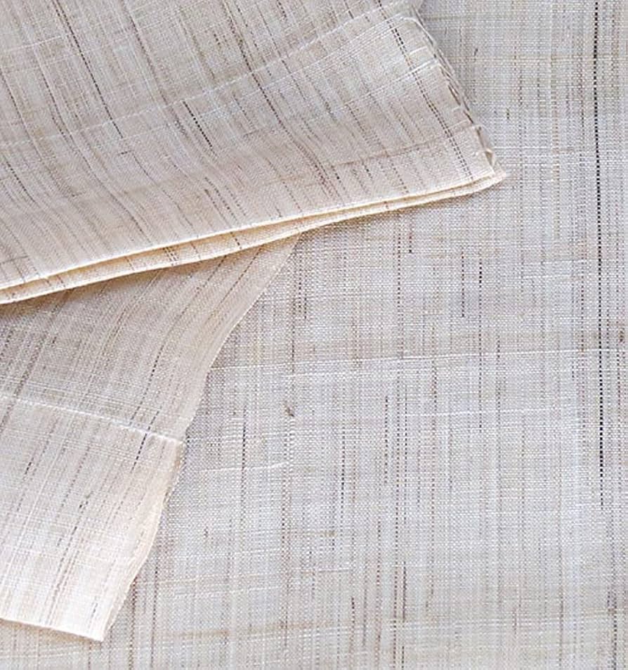 Amazon｜手織り 麻 のれん：無地生成りオフホワイト （約88