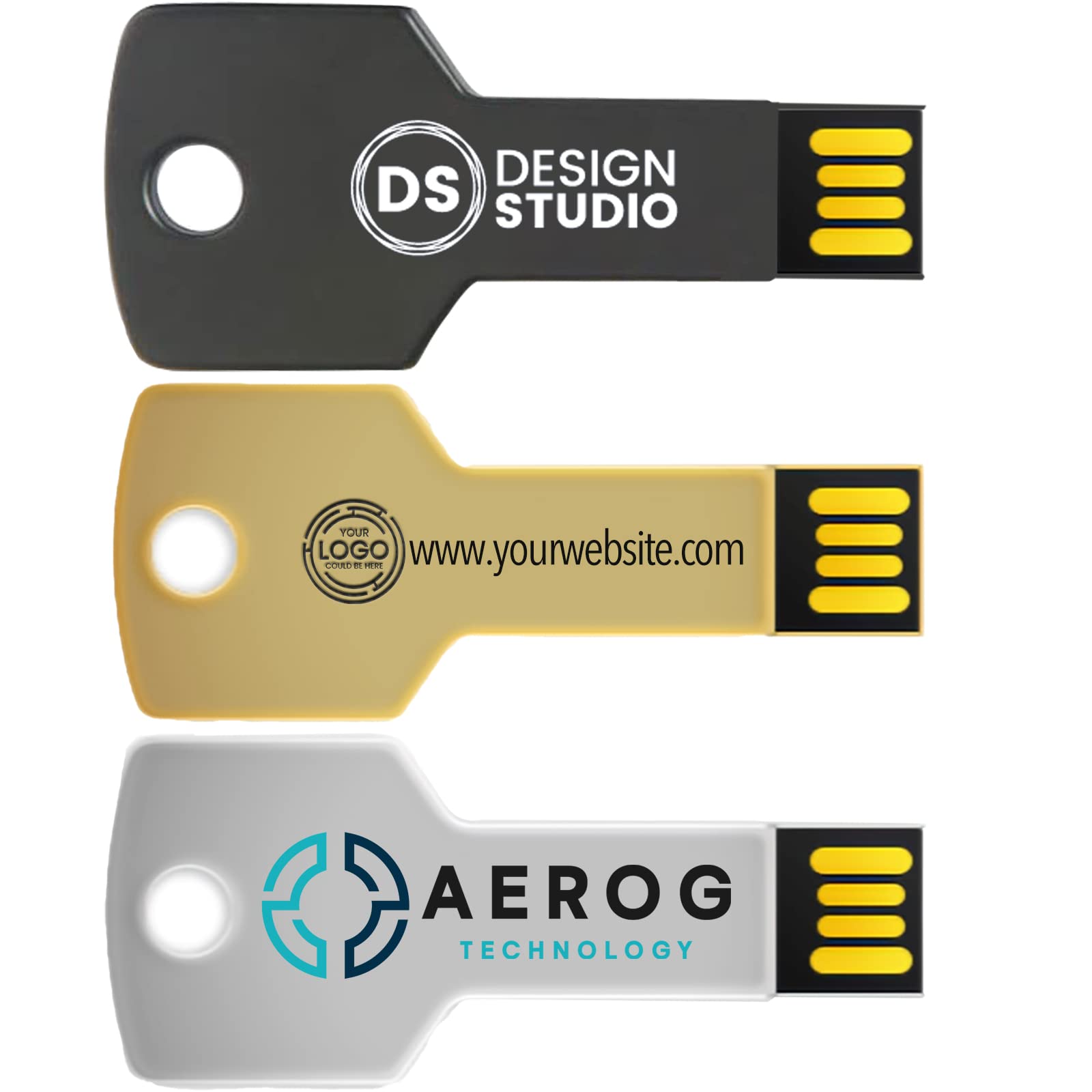 Niestandardowy pendrive USB w kształcie kluczy, 32 GB, USB 3.0, 10 sztuk, duże pamięci USB ze spersonalizowanym logo, dostosowany pendrive z nazwą marki