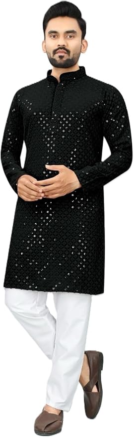 Estationeryhouse Pyjama Kurta Coupe Droite Pour Homme En Coton