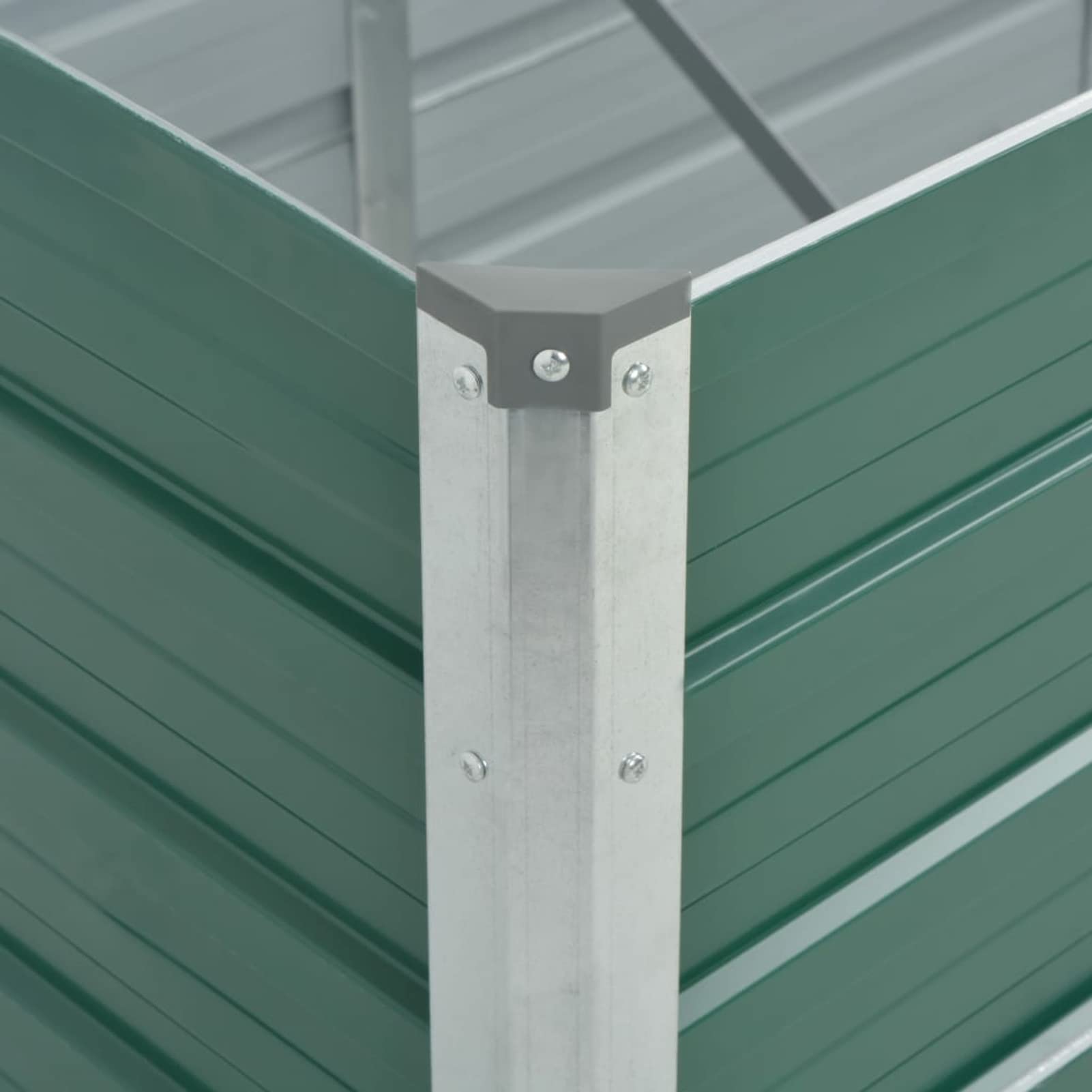 Arriate, Mesa De Cultivo, Huerto Domestico, Cultivo De Plantas Aromaticas, Arriate De Jardín, de jardín de Acero galvanizado Verde 320x80x77 cm