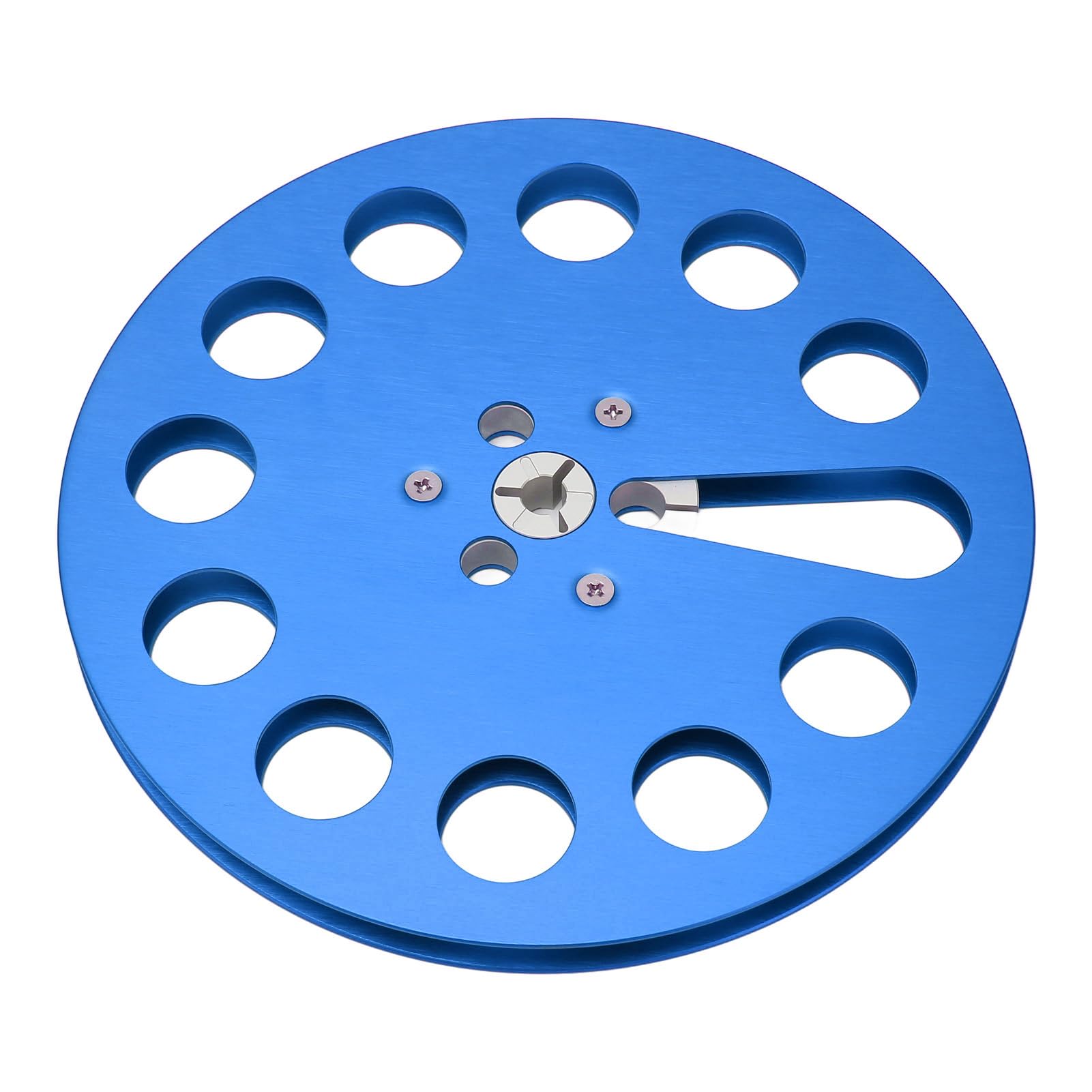 1/4 7 Zoll Leere Tonbandspule, Offene Tonbandspule, 11 Löcher, Universelle Offene Tonbandspule, Leere Tonbandspule, Aufnahmebandspule für Tonbandgeräte (Blau)