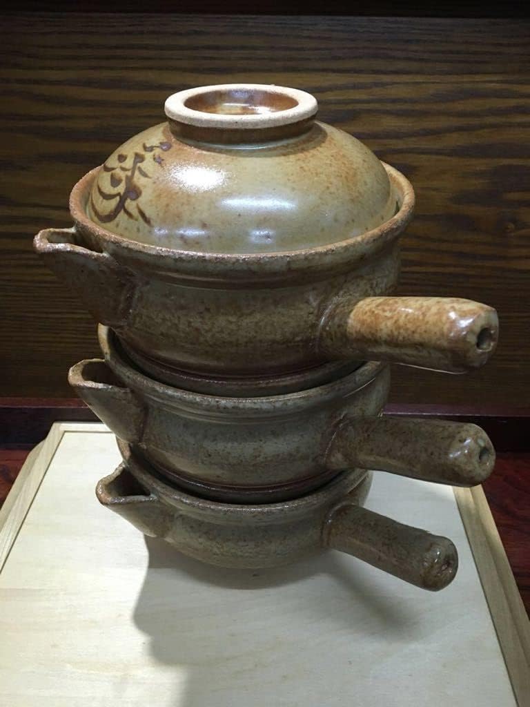 独歩炎 ご飯土鍋 羽釜 5合炊き 2合炊きセット売り 炊飯専用 羽釜