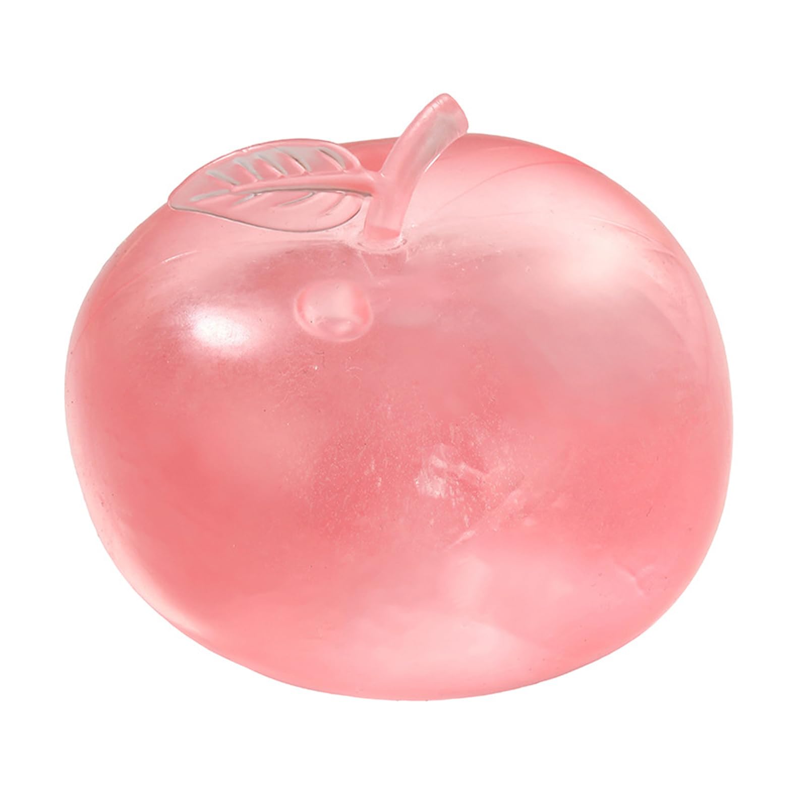Apple Squishy, Slow Rising Stress Relief, 2026 New Realistic Green Apple Shaped Squeezes Balls, Soft Cute Fruit Anxiety Relief for Office Home Travel (Pink)