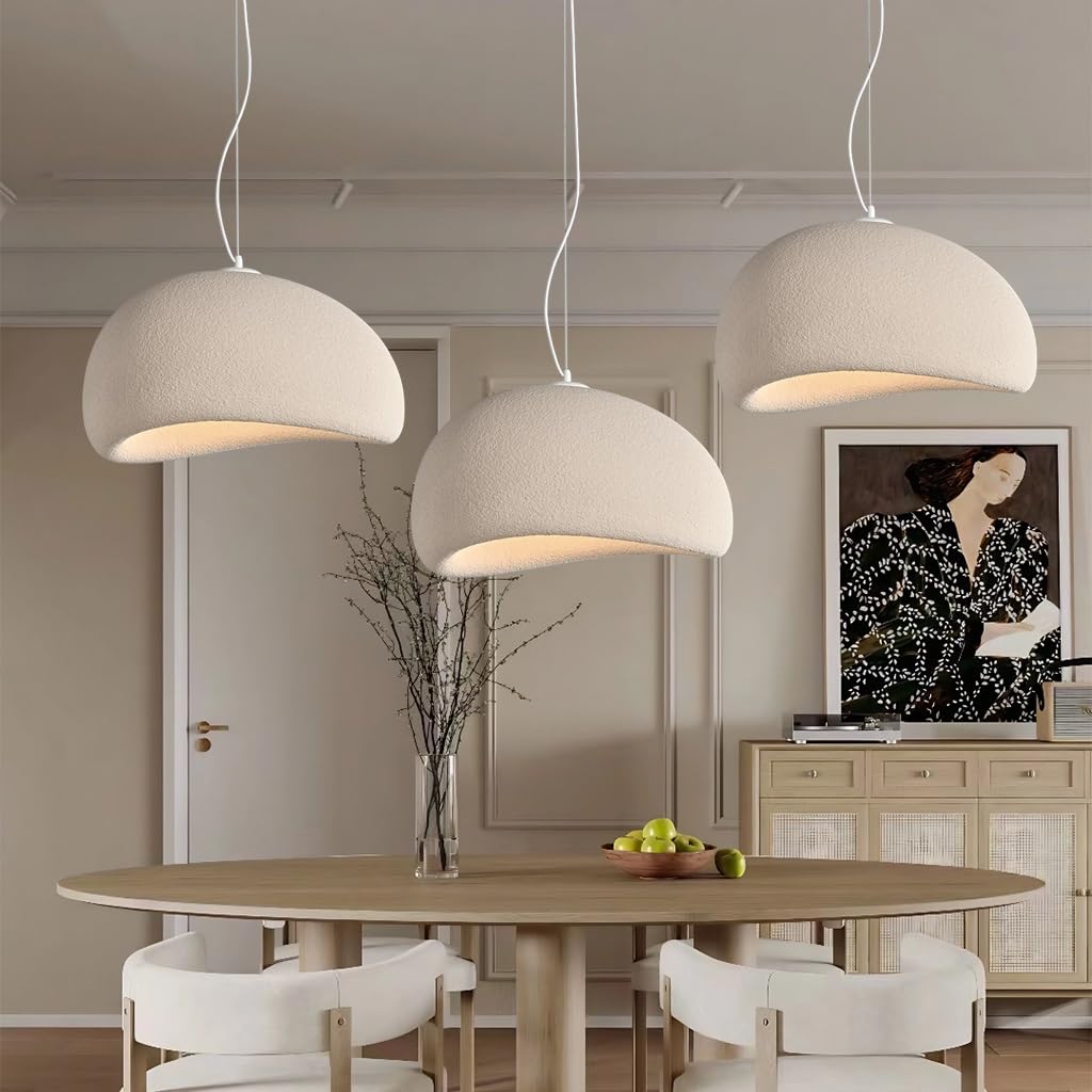 Mevzhh Brown/Cream/Light Chandeliers,Polystyrene Restaurant Hangingp Wabi-Sabi Style Blaiken Modern Simplep E27 Adjustable Deco Liviroom Bedroom Light﻿/30Cm
