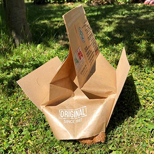 Eco Poop Scoop Hundekotbeutel mit Henkel & biologisch abbaubar (30 Stück, Pappe) - kompostierbare Kotbeutel für kleine, mittelgroße und große Hunde & Welpen - Kotbeutel, Hundebeutel, Dog Poop Bags