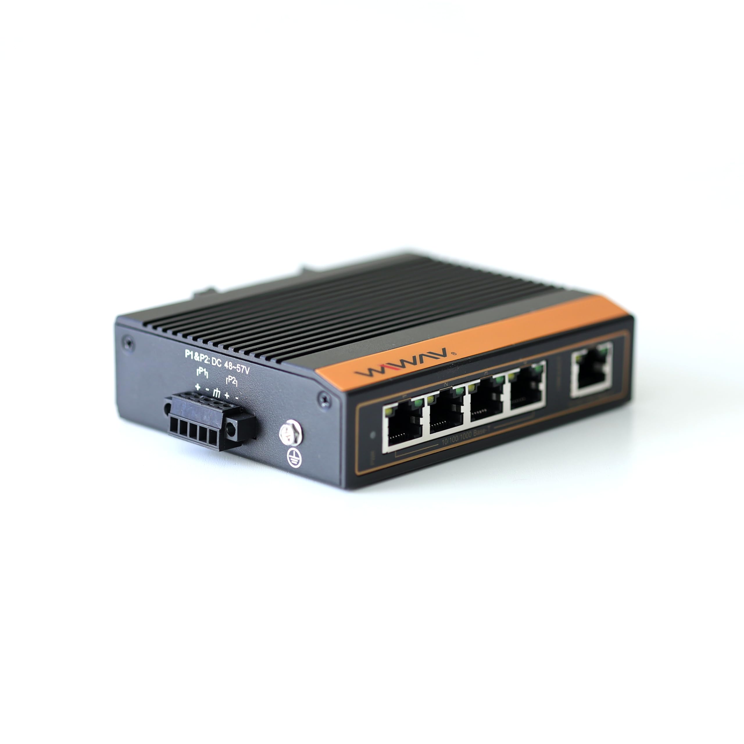 Amazon.co.jp: WIWAV WP1105-5GE-I 産業用5ポートPoE ギガビット