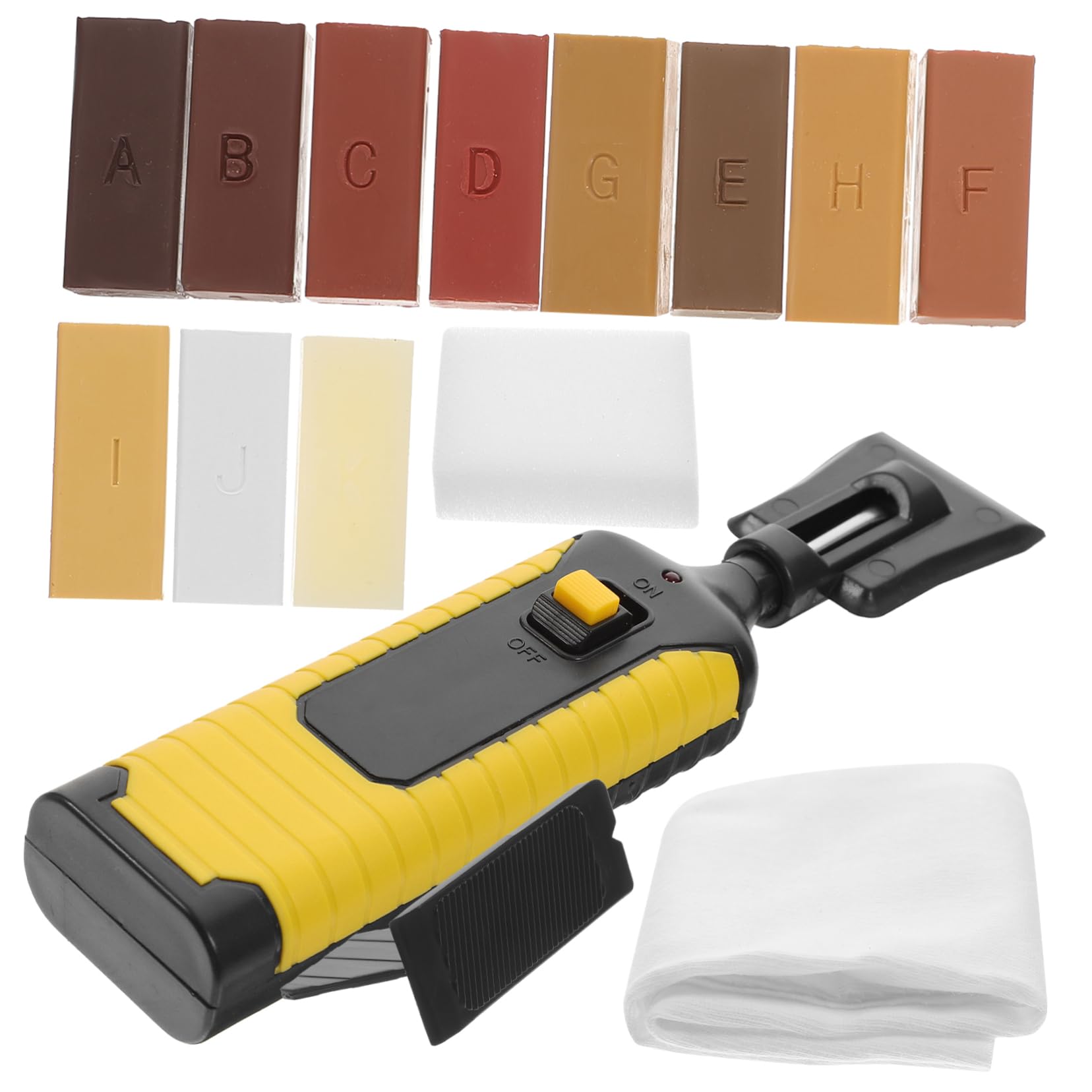 Amosfun Kit Reparación Madera Cera para Vinilo Parquet Arañazos y Grietas Muebles Batería