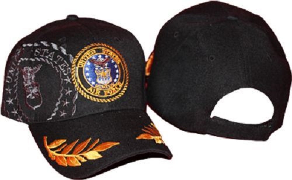 RFCO Air Force Crest Active Duty Feather Feathers Eggs USAF Embroidered Ball Cap Hat