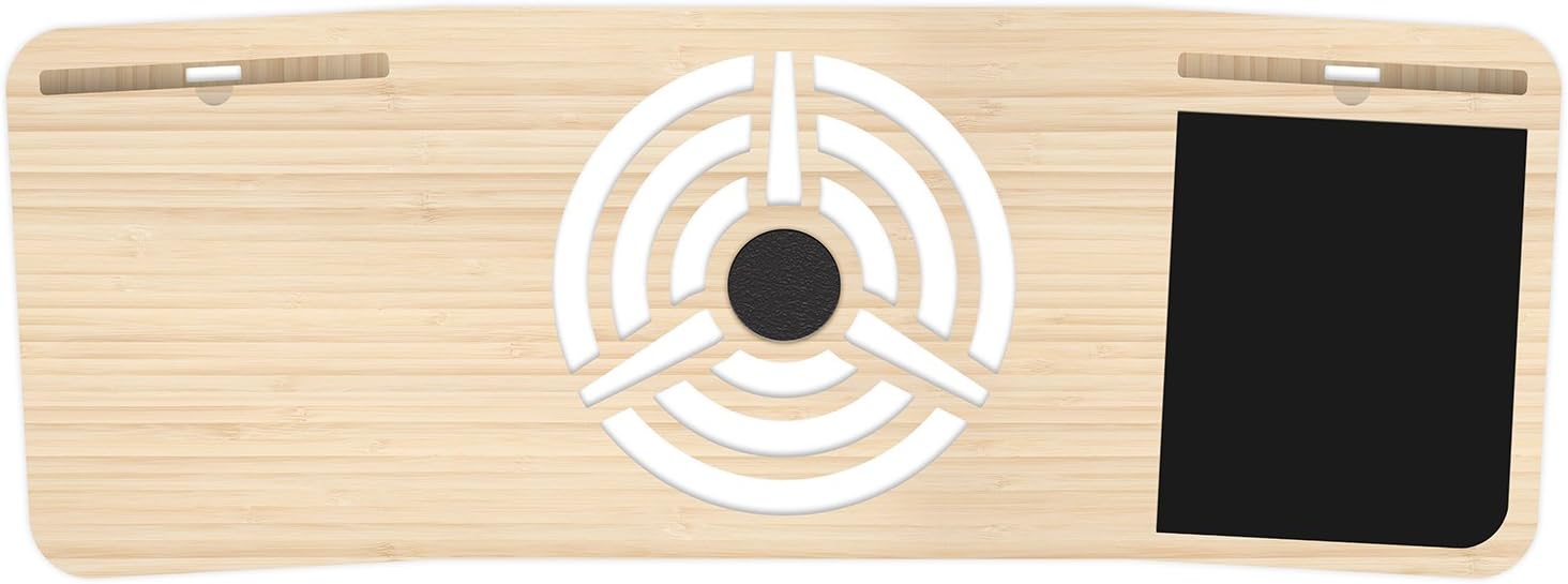 Pilot LapDesk - Premium Laptop Desk by iSkelter - in Walnut and Bamboo - Built in The USA - Mousepad, Laptop Grip, and Cooling Pad (Deskspace, Premium Natural Bamboo)