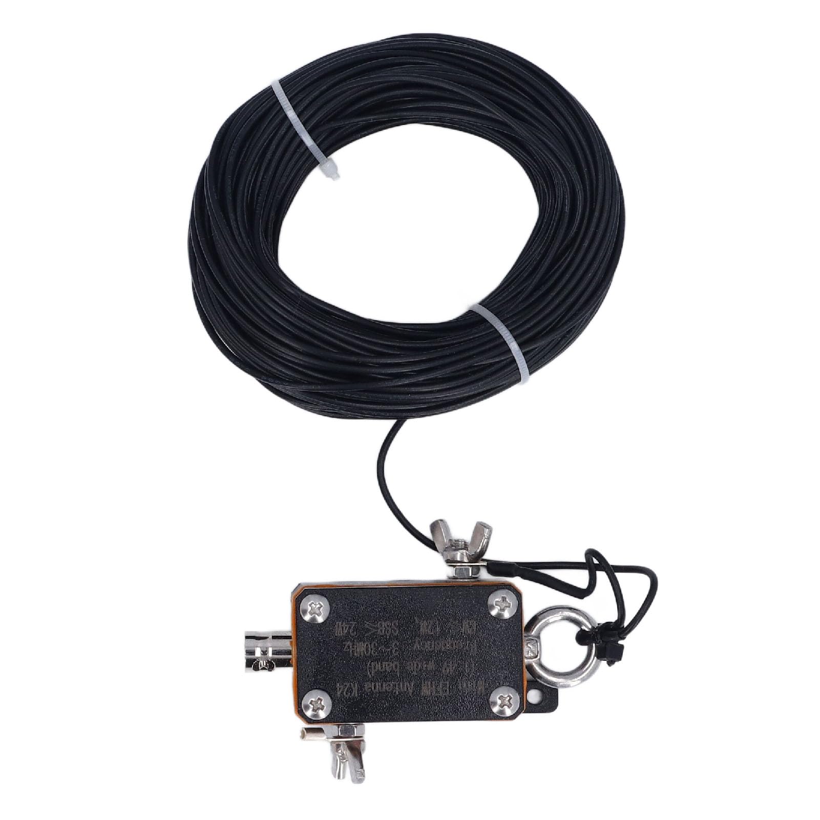 Antena de Onda Corta 3-30MHz con Balun 1:49, Media Onda Alimentada por Extremo, Compacta, para Bandas de Aficionados y Recepción