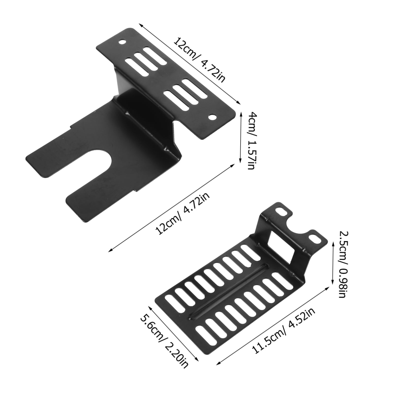 Cabilock 1 Set Motor Storage Brackets Motor Installation Bracket Grill Motor Brackets Motor Rack Holders Motor Bracket Bases Metal Motor Holders Motor Mount Black