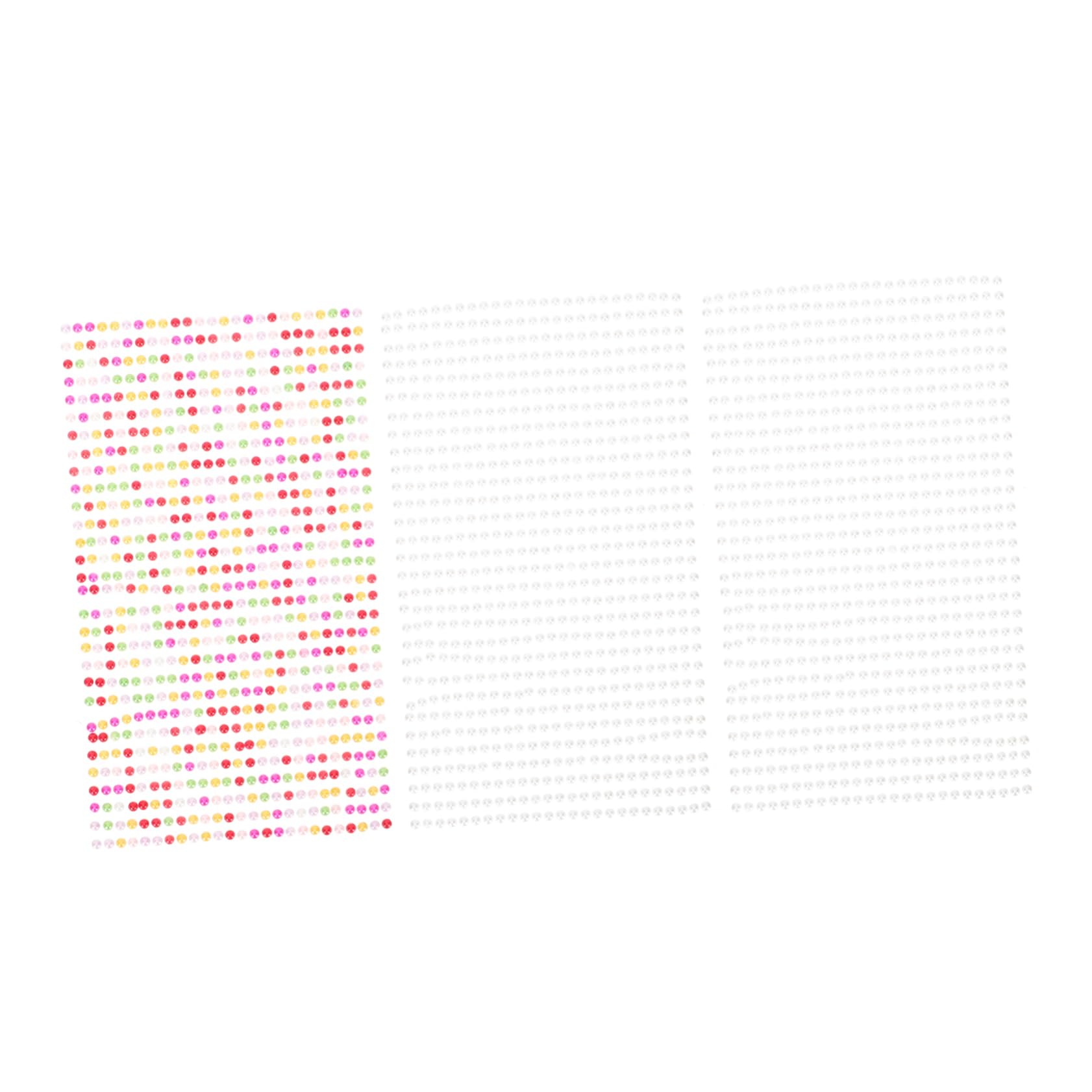 WEKADRIN 3 Sheets Pearl Face Stickers for Makeup of Self Adhesive Mixed Colors for Parties Festivals and DIY Decorations