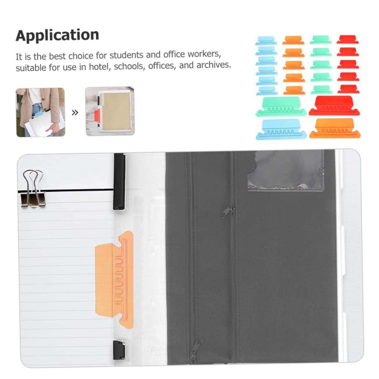 Gadpiparty 4 Set Etichette Colorate Per Con Linguette Rimovibili Per Documenti Per Ufficio Scuola E Archiviazione 40 Pezzi * 4