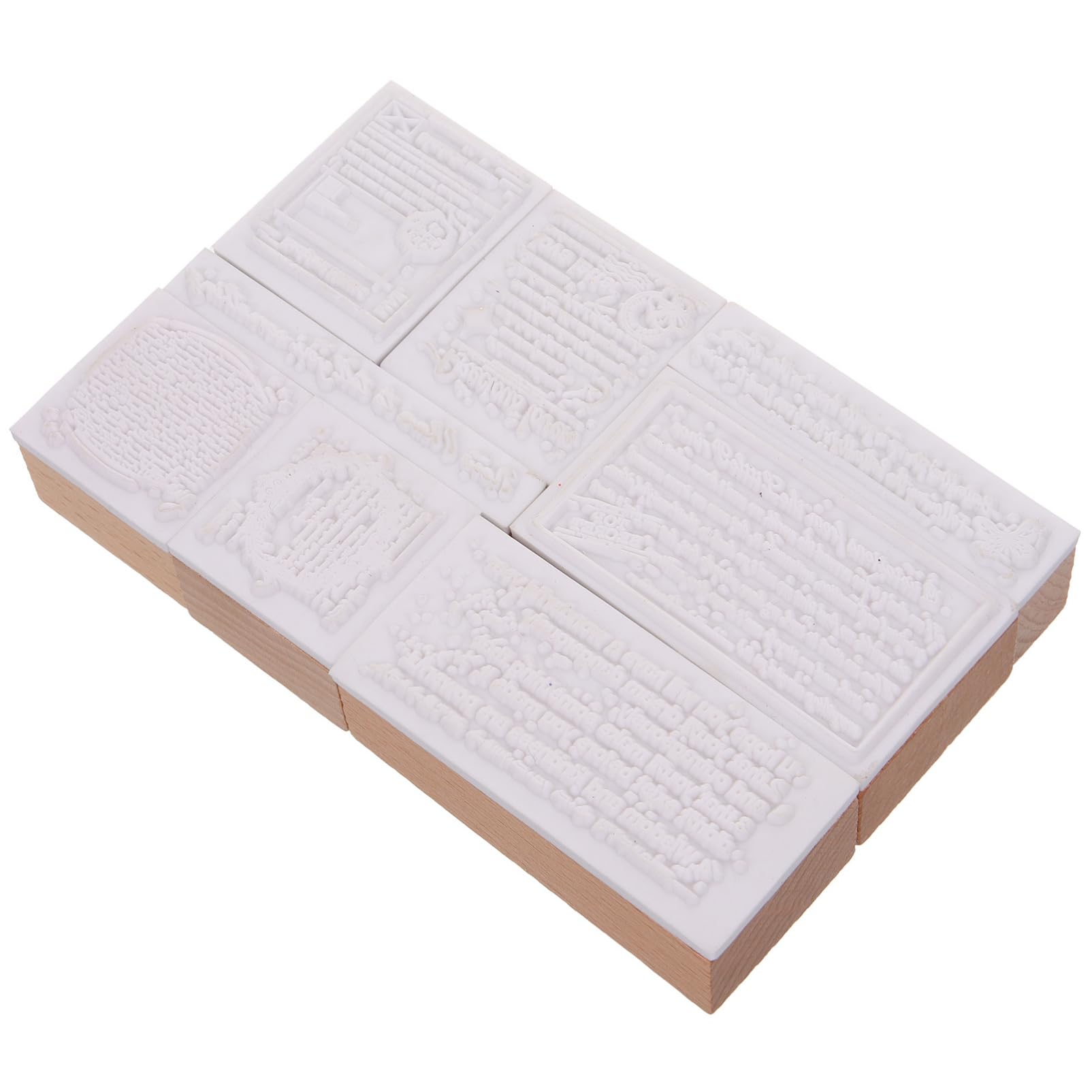 jojofuny 5 Sätze Stempelset Aus Holz Journaling-zubehör Scrapbooking Albumdekorationsstempel Junk-journal Sammelalben Dekorativer Stempel Stempeldekor Aus Holz 8 Stück * 5