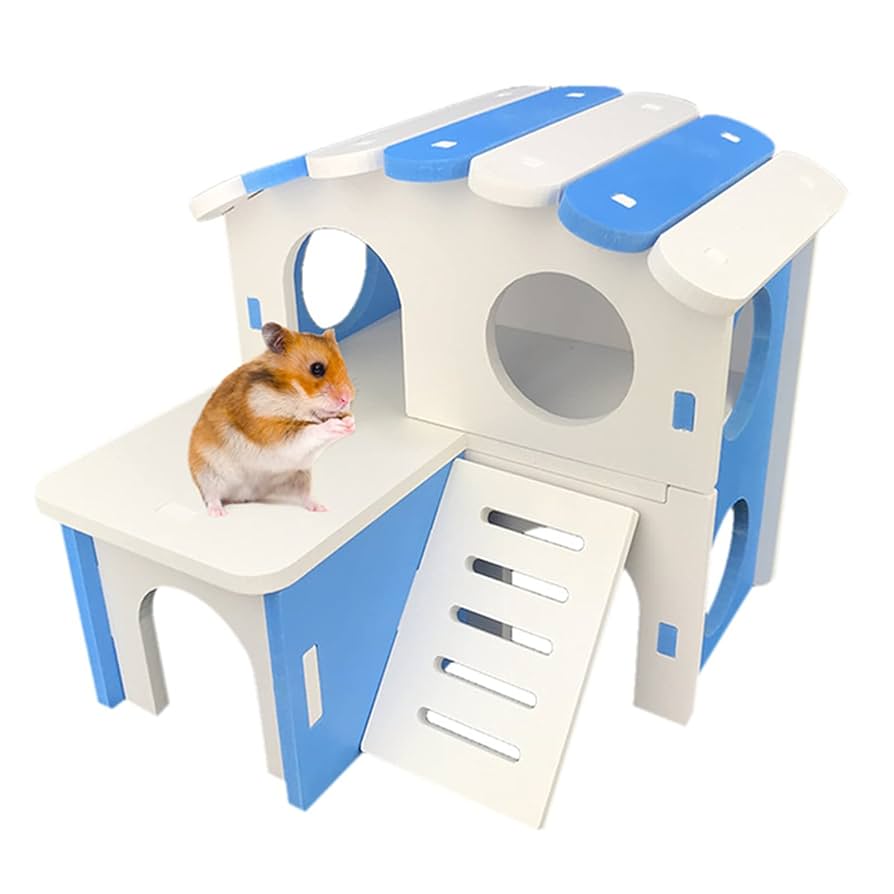 ハムスター用のお家 ハムスターハウス 木製 ハウス お家 小屋 隠れ家 ハムスター用