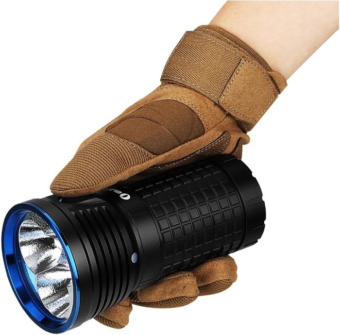 Olight X7 Marauder held in hand