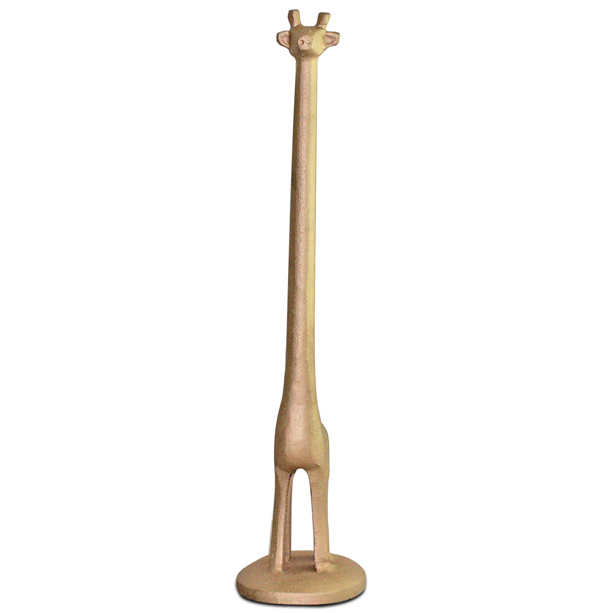WallCharmers Gold Paper Towel Holder, Metal Toilet or Kitchen Paper Holder for Floor or Countertop, Gold Giraffe