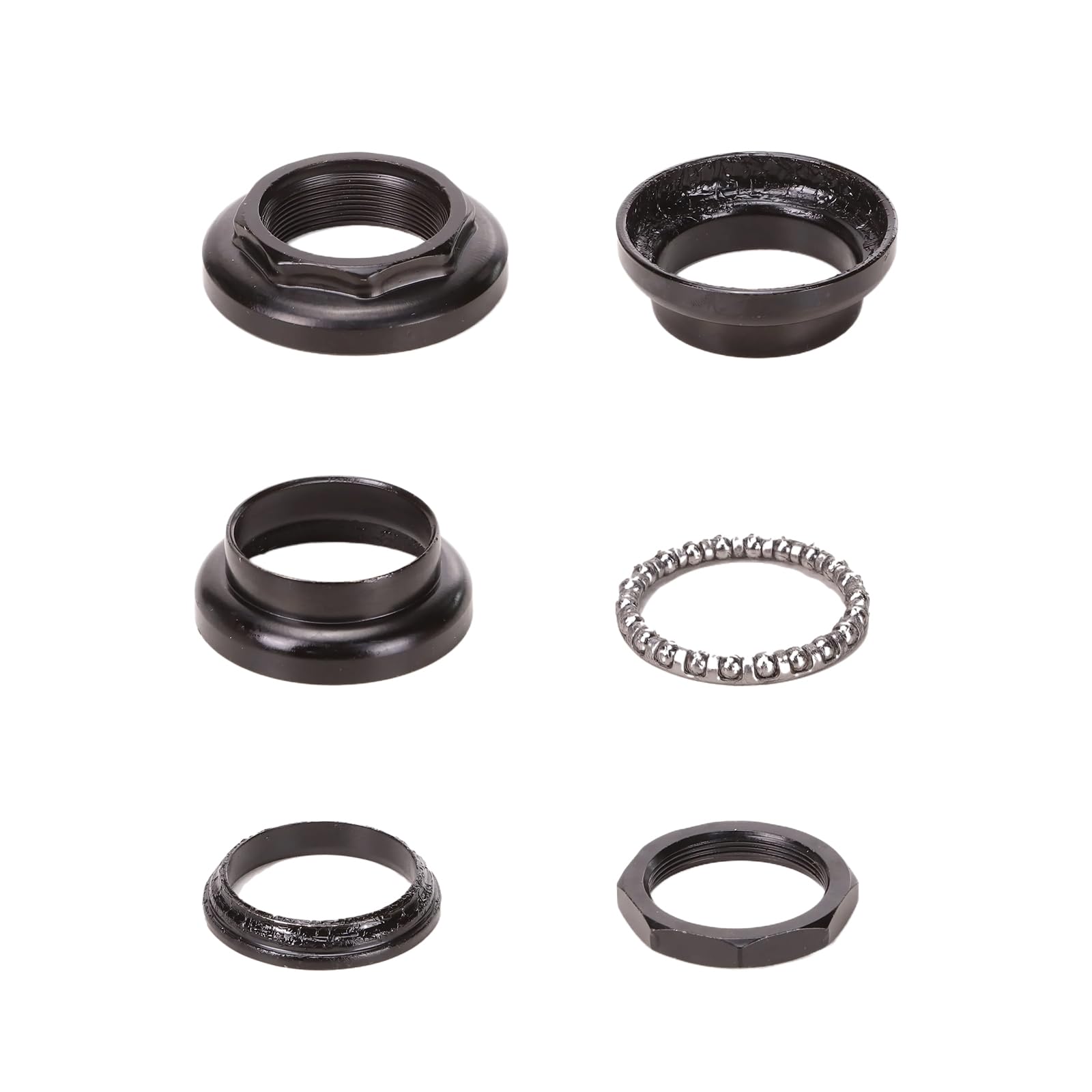 HUIHTONGM 1-1/8 Mountain Bike Bearing Headset Bicycle Headset Tube Straight Steerer Fork Bearings Aluminum Alloy Bicycle Tapered Stack Headset