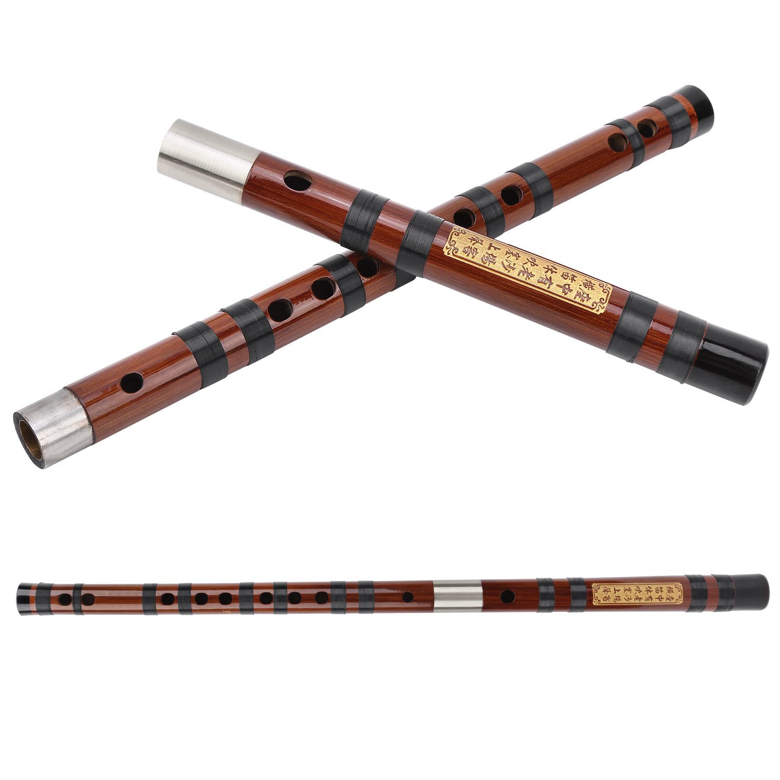 Flûte en bambou F Key 8 ans Flûte en bambou amer chinoise Dizi avec étui de transport