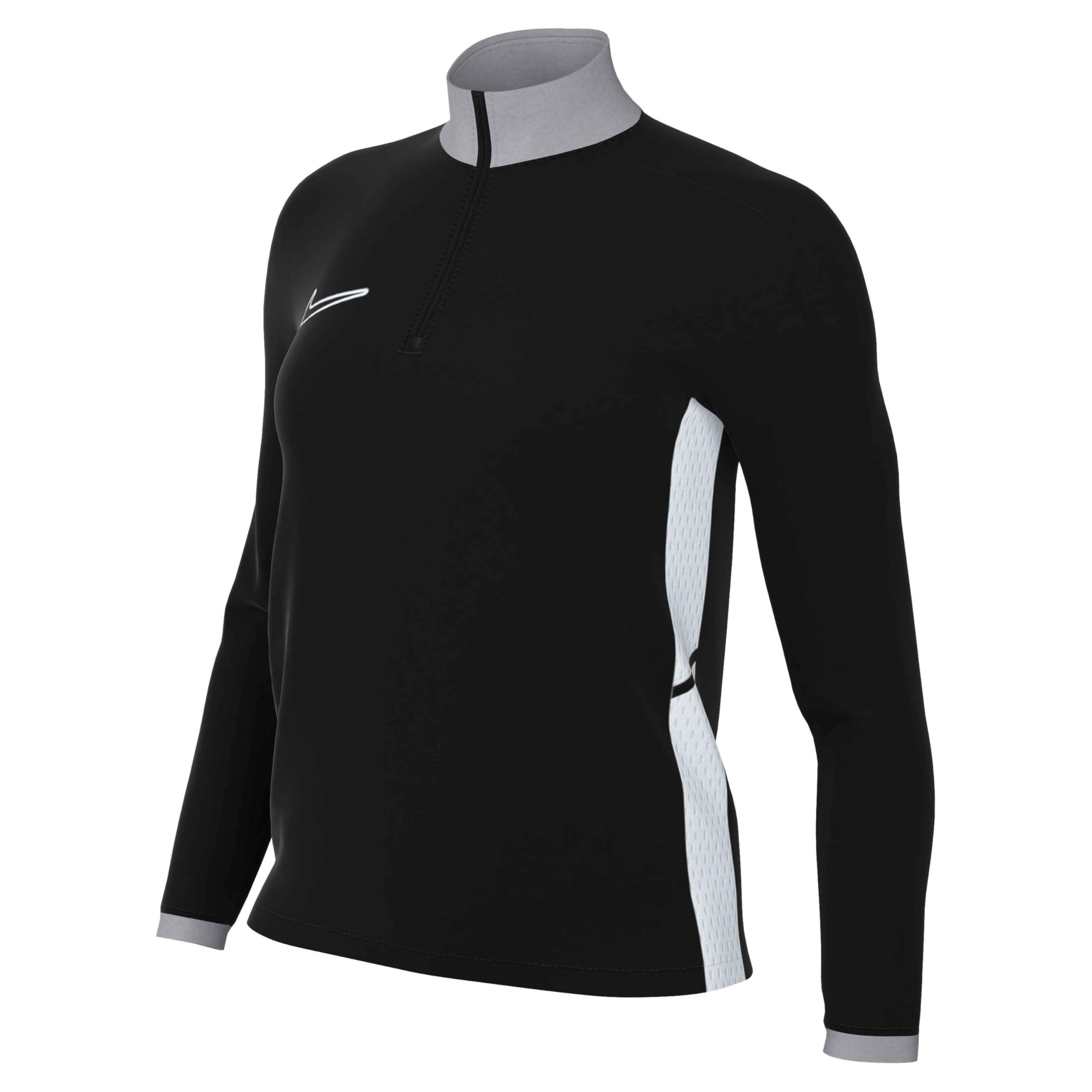 NIKE FZ9770-010 W NK DF ACD25 DRIL TOP Sweatshirt Women's BLACK/WOLF GREY/WHITE/WHITE Size XL