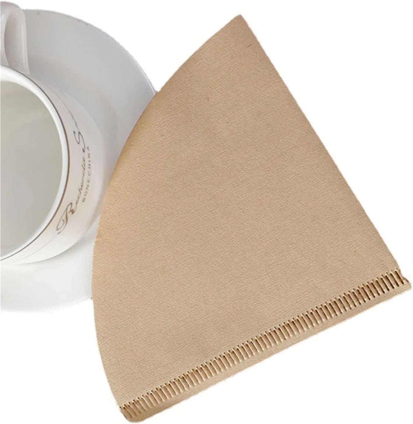 Coffee Filter 400pcs Hand Drip Coffee Filter Paper - Natural Brown