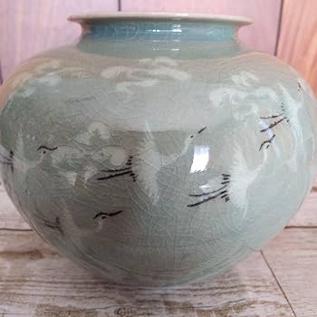 Amazon.co.jp: 韓国 月城窯 象軒 青磁 花瓶 : ホビー