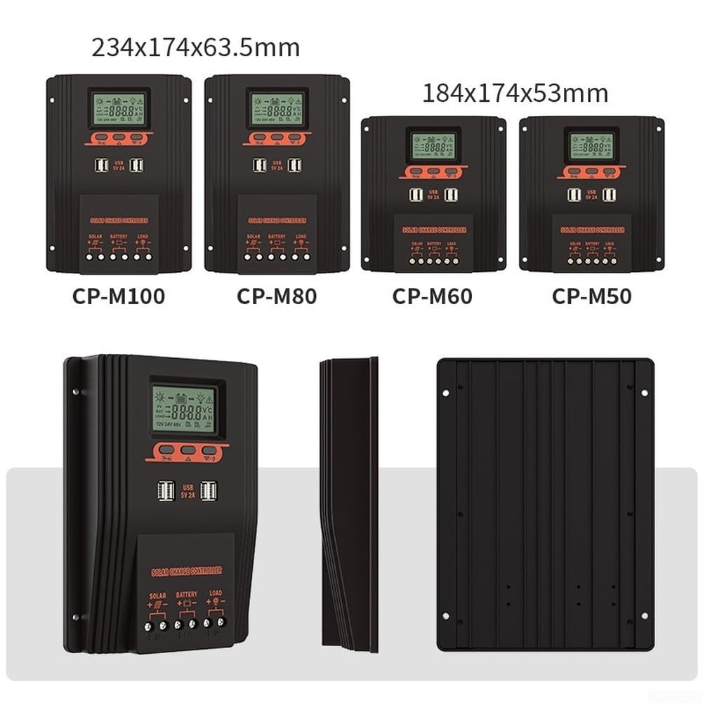 für pwm Laderegler 60A 12-48V Dual USB Port für pwm Laderegler(60A)