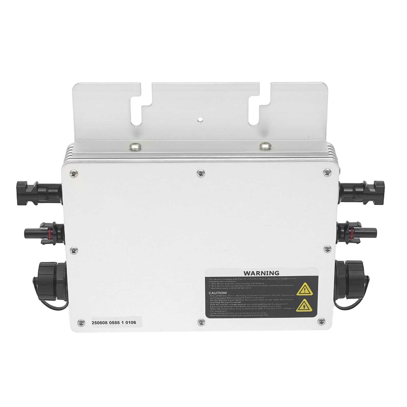 Convertitore di corrente solare, 800W microinverter con display LCD, convertitore Plug & Play ideale per impianto solare sul balcone (Argento)