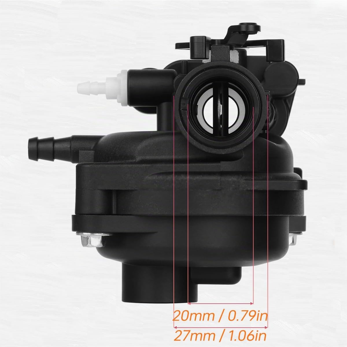 ZAMDOE 799583 Kit carburatore Compatibile per Briggs & Stratton 08P502 8P502 09P602 9P602 300E 450E 500E 500EX 125cc 150cc Series Motori, sostituisce 593261 595656 591979,con Filtro dell'Aria 799579