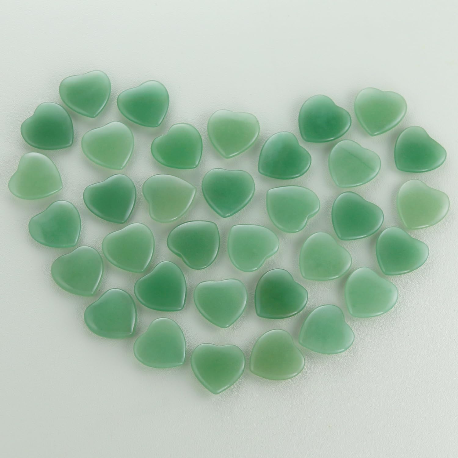20 confezioni di cristalli di avventurina verde naturale lucidati e burattati,pietre a forma di cuore,cristalli e pietre curative,quarzo sfuso per Wicca,Reiki,energia curativa,pietre dei chakra